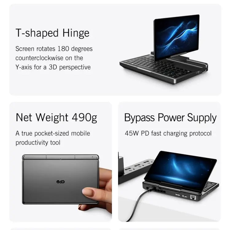GPD MicroPC 2 Handheld Gaming PC, 16GB+512GB, 7 inch Windows 11 Pro Intel Processor N250, US Plug, WMC2573AU, WMC2573EU, WMC2573UK, WMC2573US Mira Sales