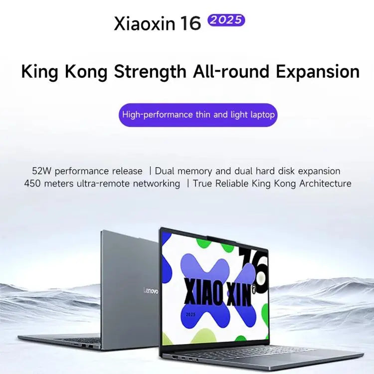 Lenovo XiaoXin 16 2025 Laptop, 16 inch, 24GB+512GB, Windows 11, Intel Core i5-13420H 8-Core, US Plug, XiaoXin 16 2025 Mira Sales