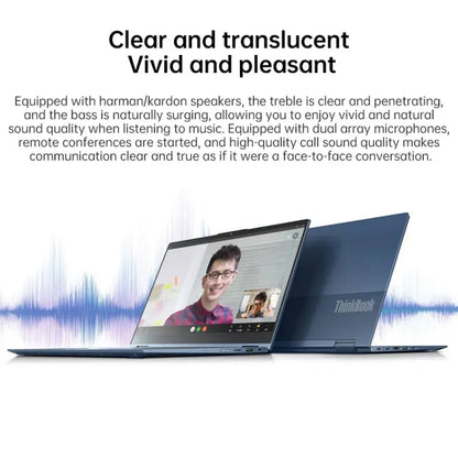 Lenovo ThinkBook 14s Yoga 1JCD Laptop, 14 inch, 16GB+512GB, Windows 10 Professional Edition, Intel Core i5-1135G7 Quad Core up to 4.2GHz, Support WiFi 6 & Bluetooth & HDMI, US Plug (Blue) Vitrax