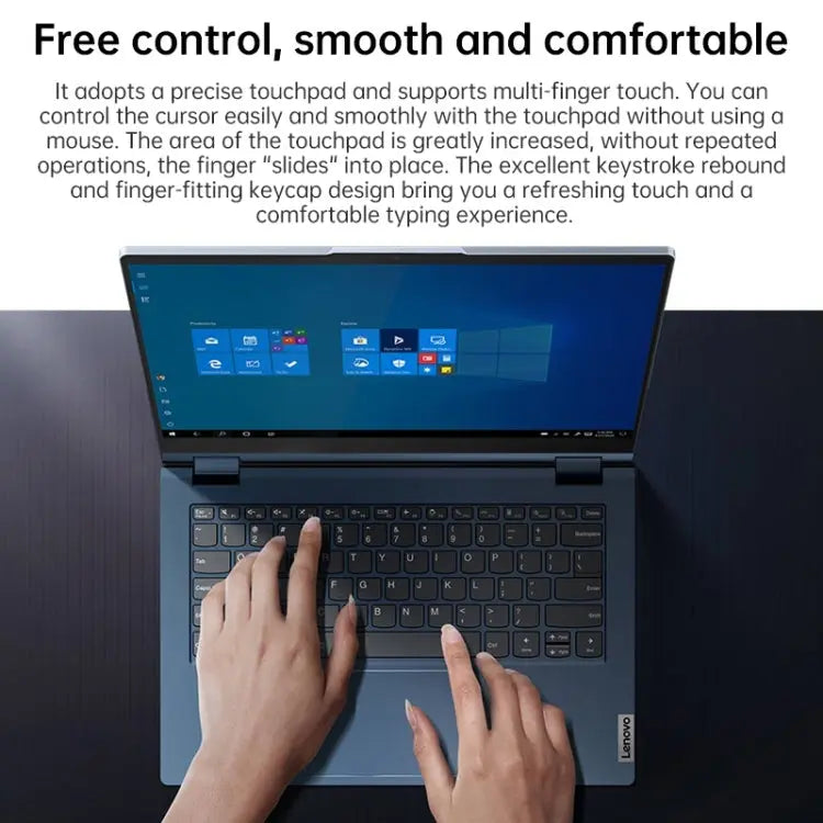 Lenovo ThinkBook 14s Yoga 1JCD Laptop, 14 inch, 16GB+512GB, Windows 10 Professional Edition, Intel Core i5-1135G7 Quad Core up to 4.2GHz, Support WiFi 6 & Bluetooth & HDMI, US Plug (Blue) Vitrax