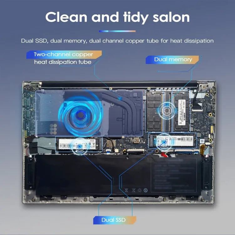 GXMO G156 15.6 inch Laptop, 16GB+512GB, Windows 11 AMD Ryzen 7 5825U Octa Core, Support Fingerprint Unlock, US Plug, 32GB+1TB Great Deal Offers