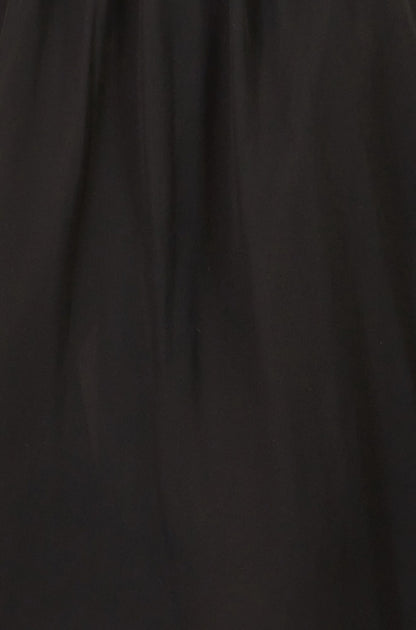 Yumi Black Midi Dress With Buckle Detail