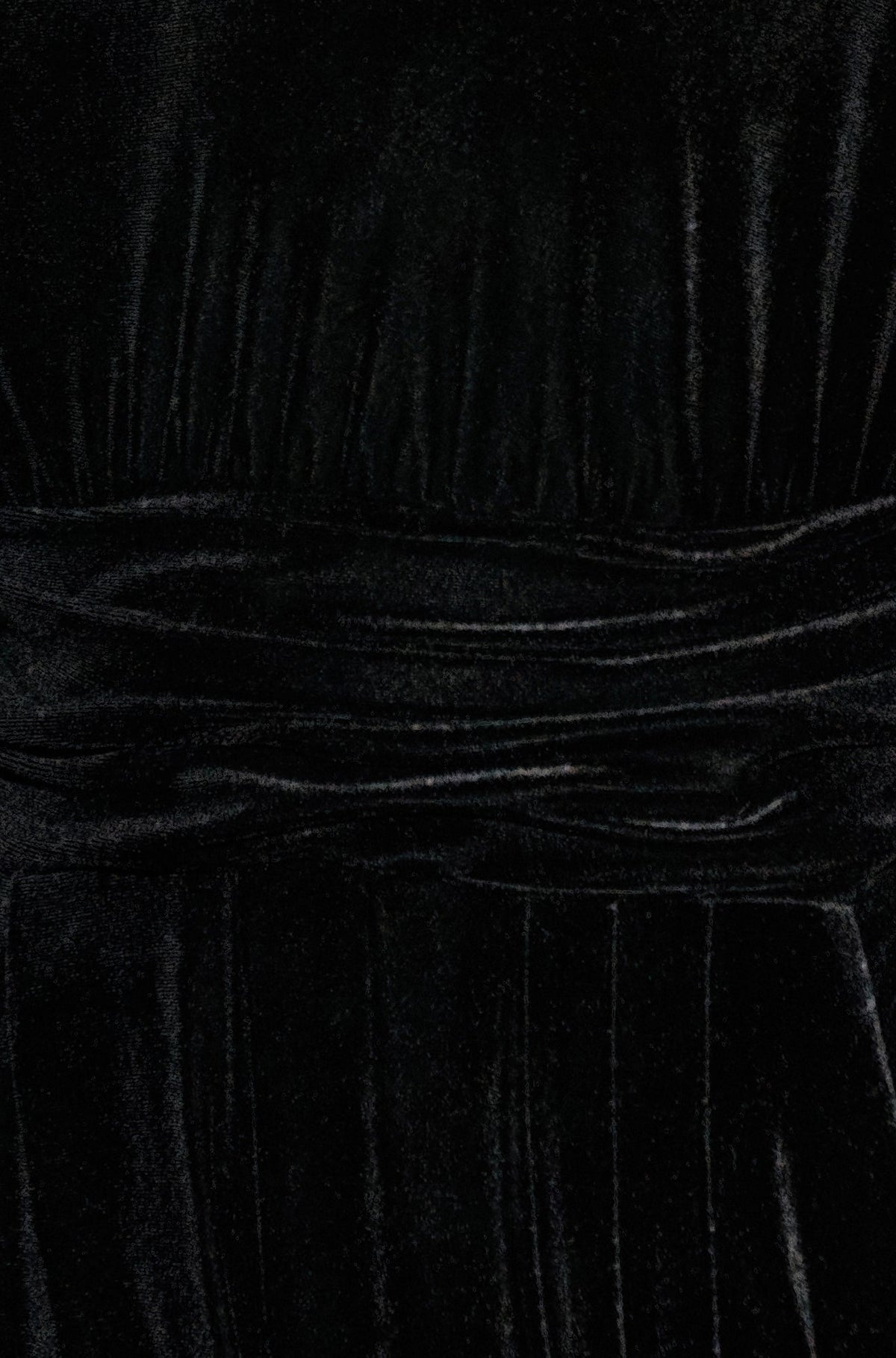 Yumi Black Velvet One Shoulder Jumpsuit With Scarf