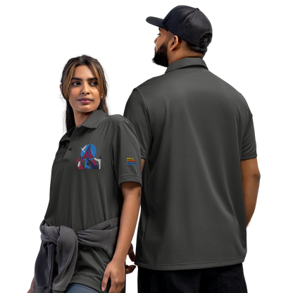 adidas space-dyed polo