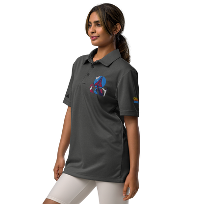 adidas space-dyed polo