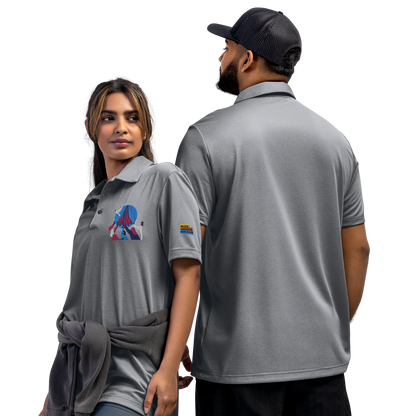 adidas space-dyed polo