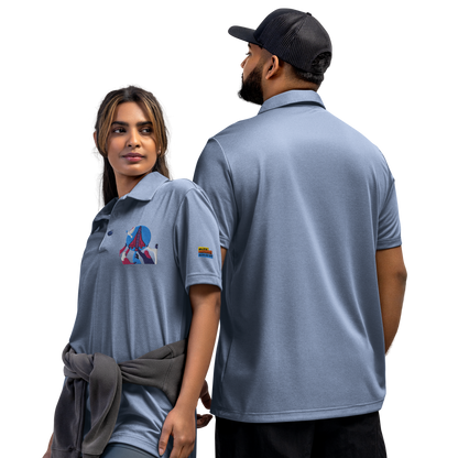 adidas space-dyed polo