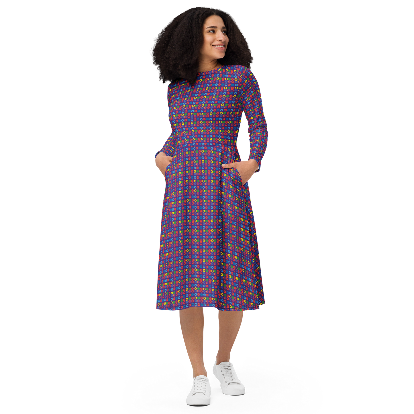 Creator long sleeve midi dress