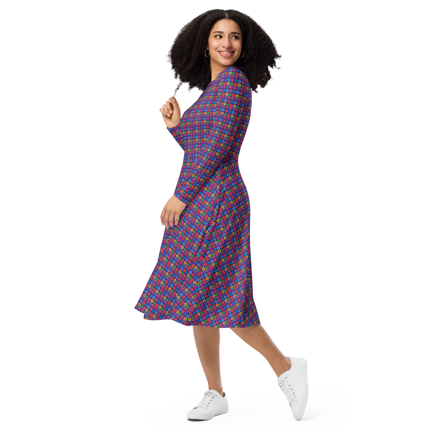 Creator long sleeve midi dress