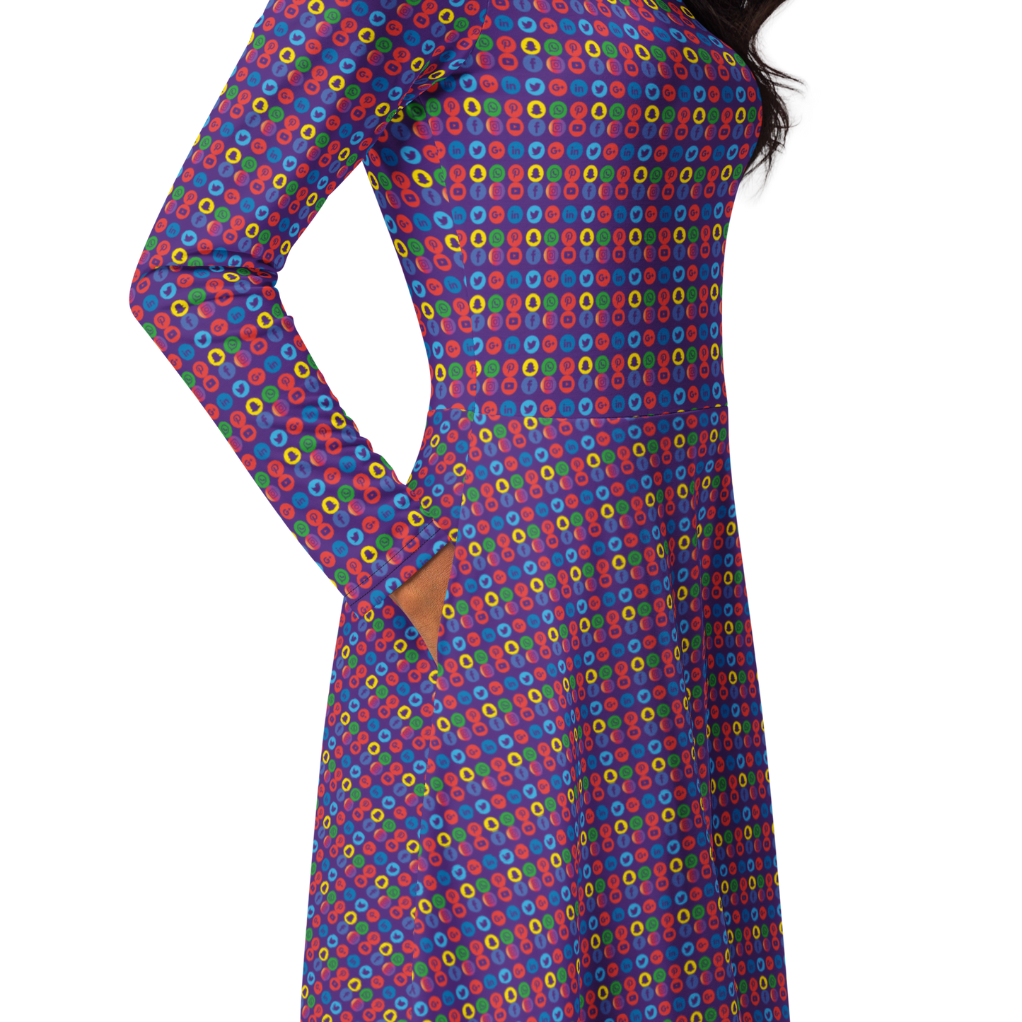 Creator long sleeve midi dress