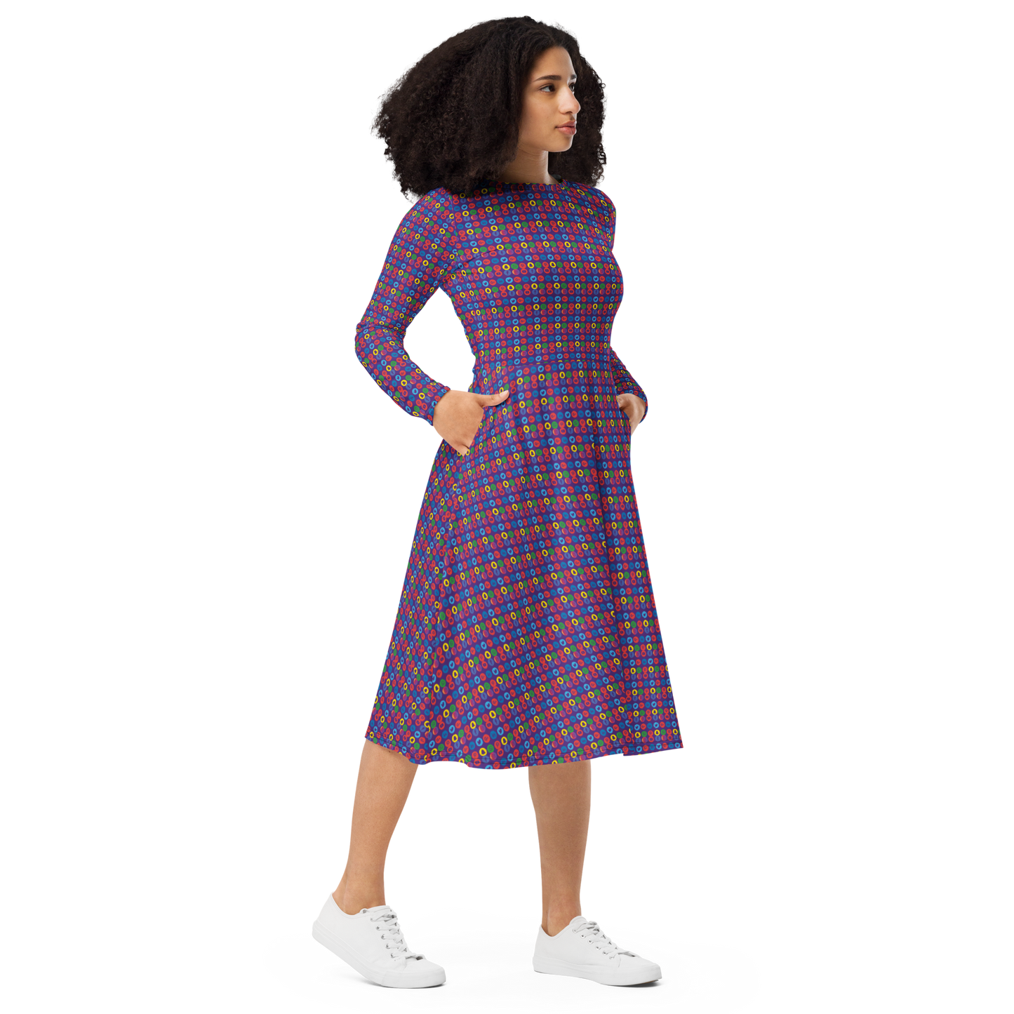 Creator long sleeve midi dress