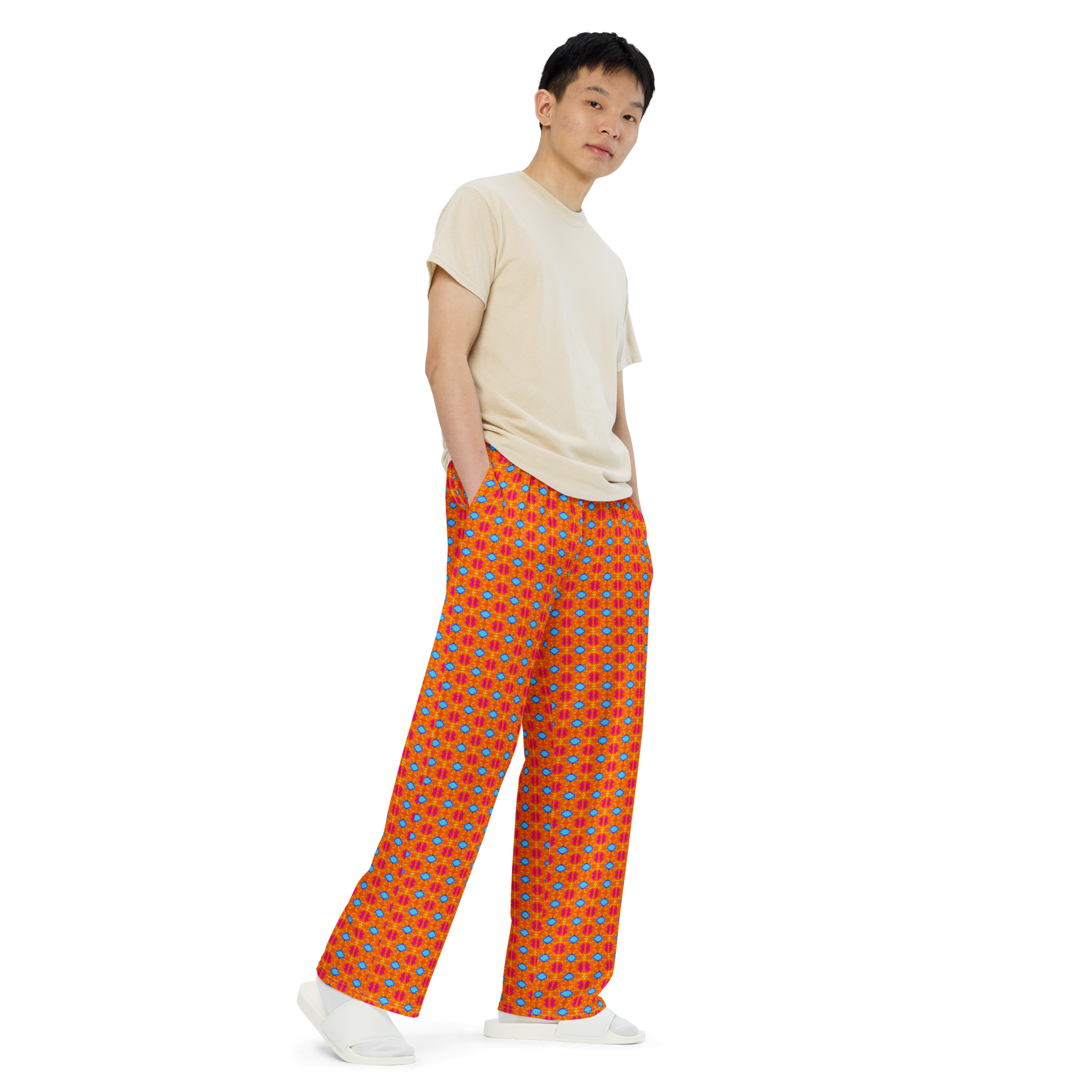 Te Amo unisex wide-leg pants - First Home Giftshop