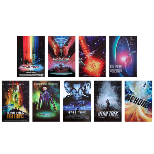 Star Trek Movie Poster Mini Prints by Eaglemoss – Graphic Novel Collection (Set of 9)