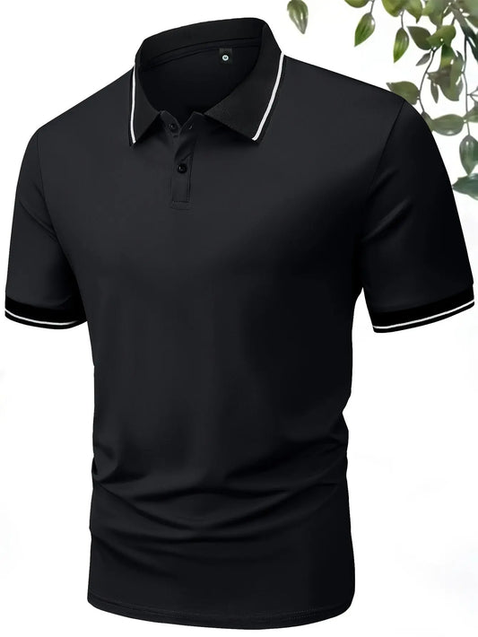 4-Pack Men's Summer Polo Shirts, Solid Color Short Sleeve, Regular Fit, Knit Stretch, Casual Sportswear Tops Kenike