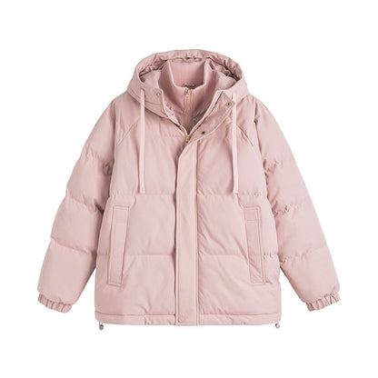 Winter Fake Two-piece Cotton-padded Coat For Men And Women Loose Cotton Jacket