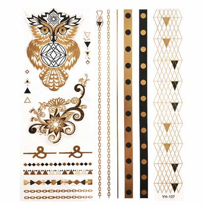 Chakra Metallic Tattoos