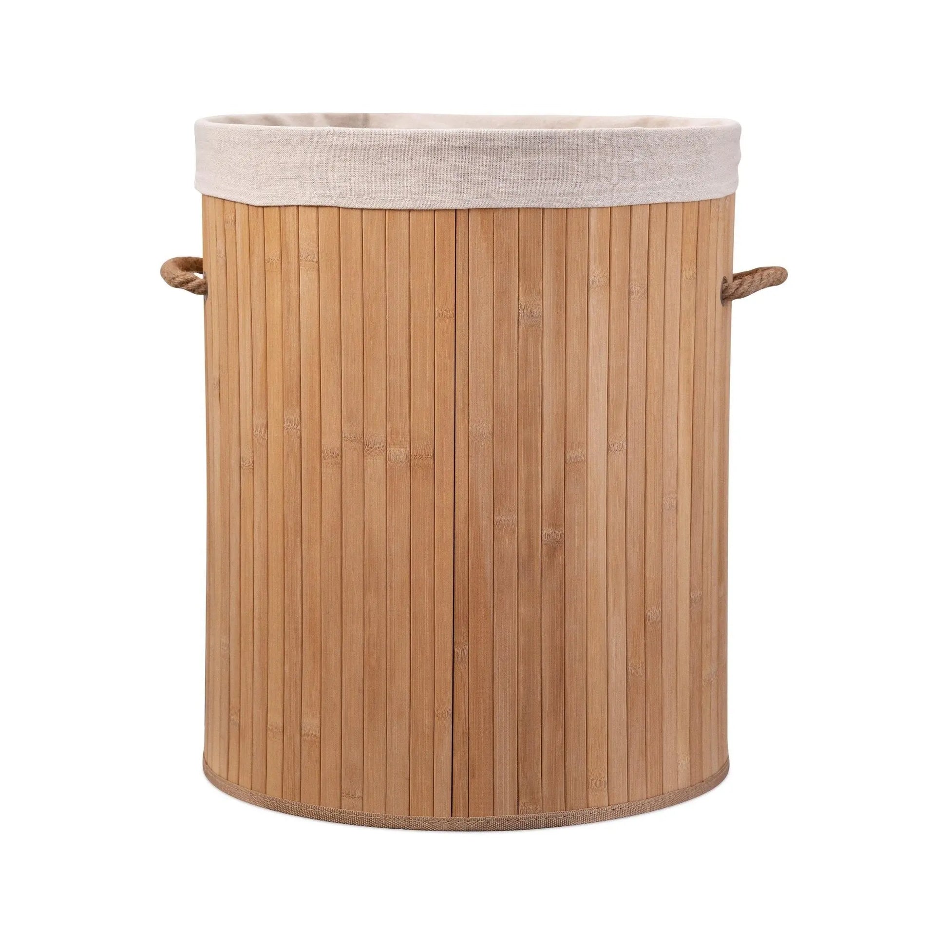 Eco Bath London Bamboo Laundry Basket with Lid and Removable Lining Eco Bath London