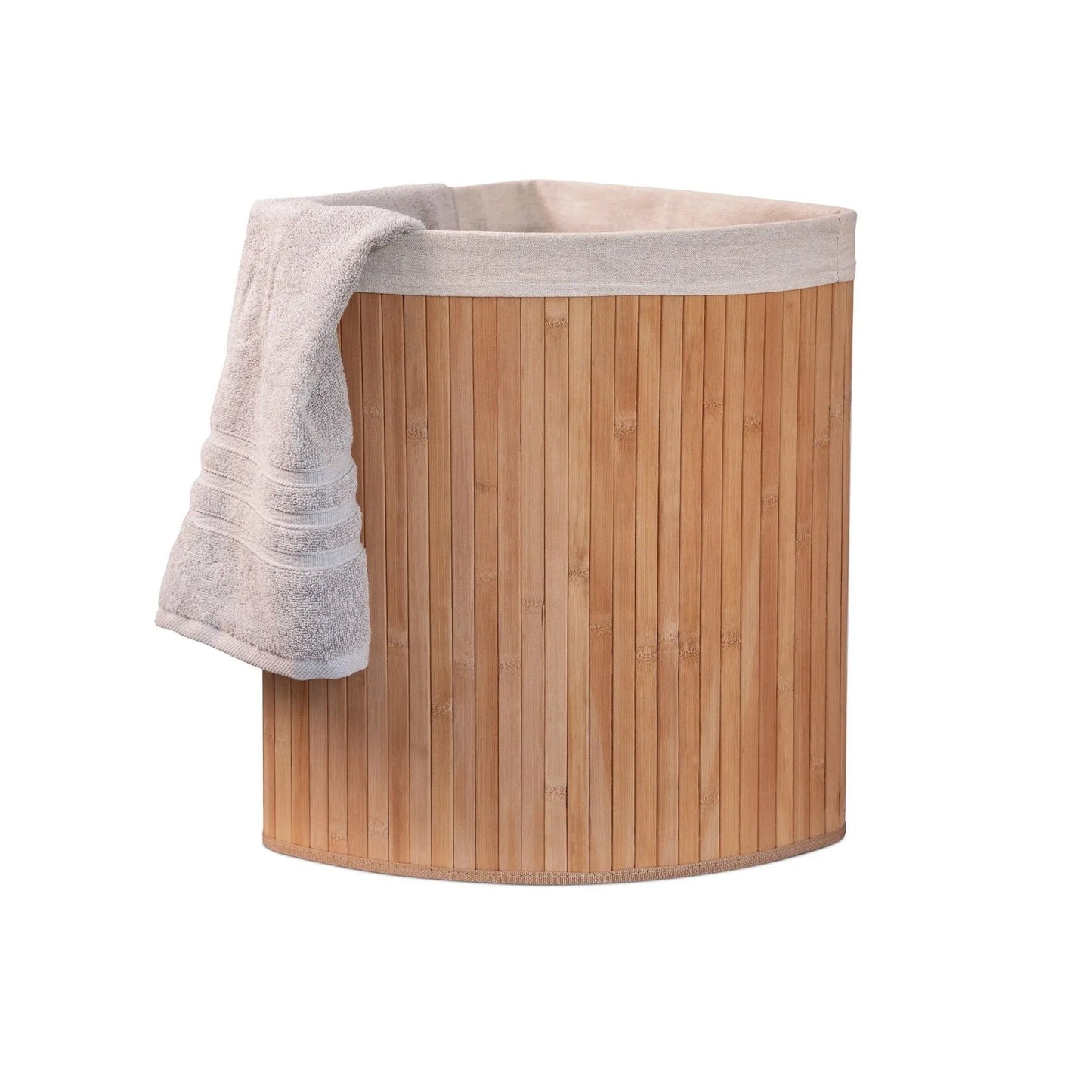 Eco Bath London Bamboo Laundry Basket with Lid and Removable Lining Eco Bath London