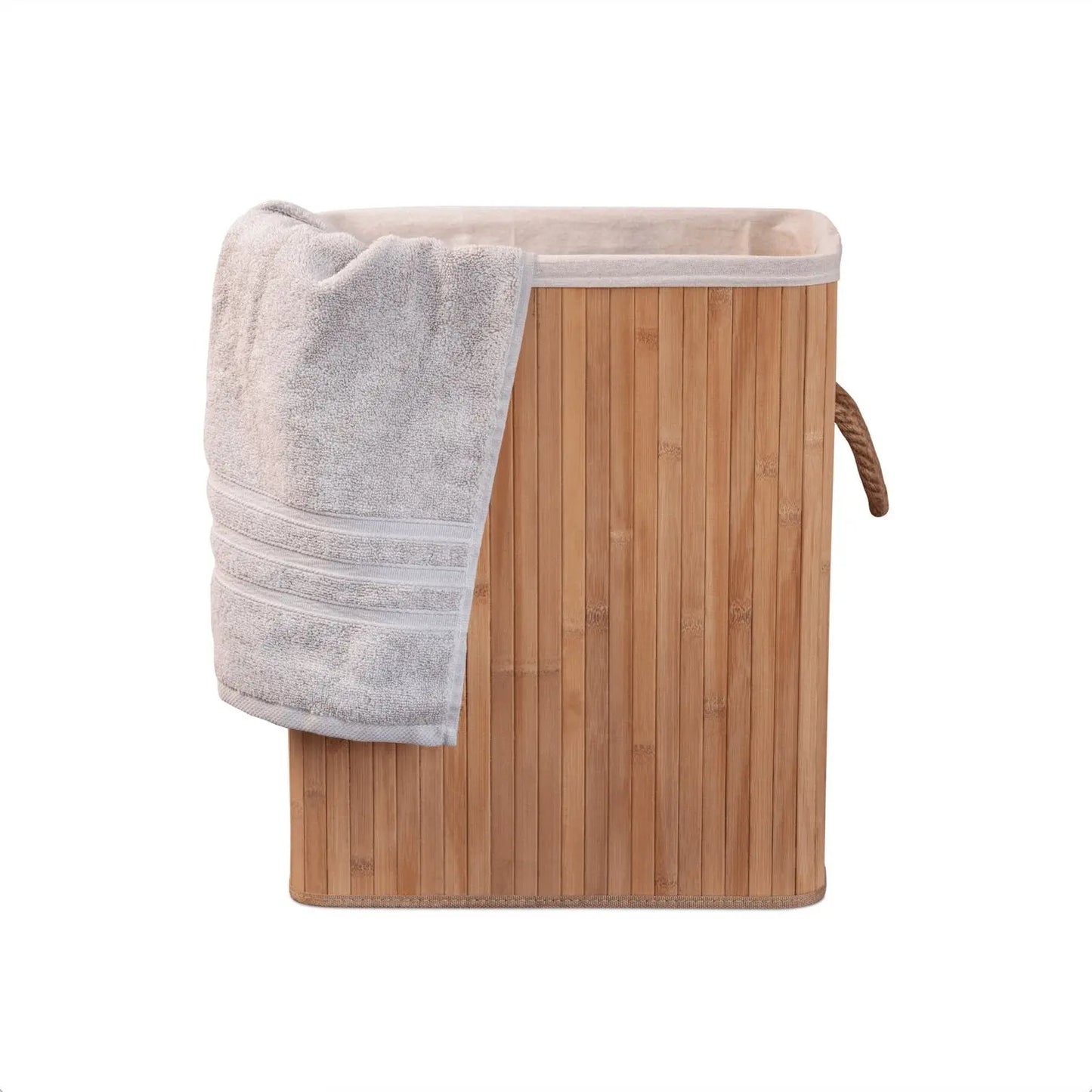 Eco Bath London Bamboo Laundry Basket with Lid and Removable Lining Eco Bath London