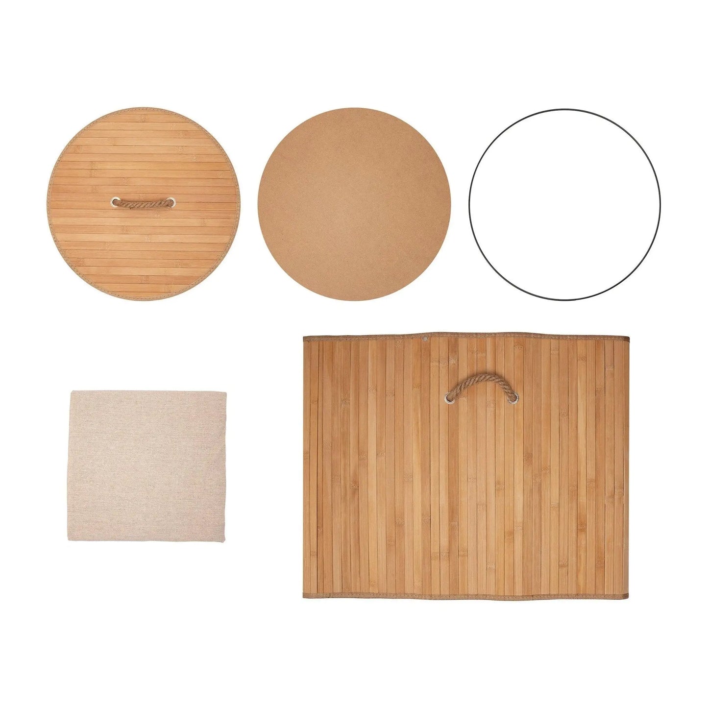 Eco Bath London Bamboo Laundry Basket with Lid and Removable Lining Eco Bath London