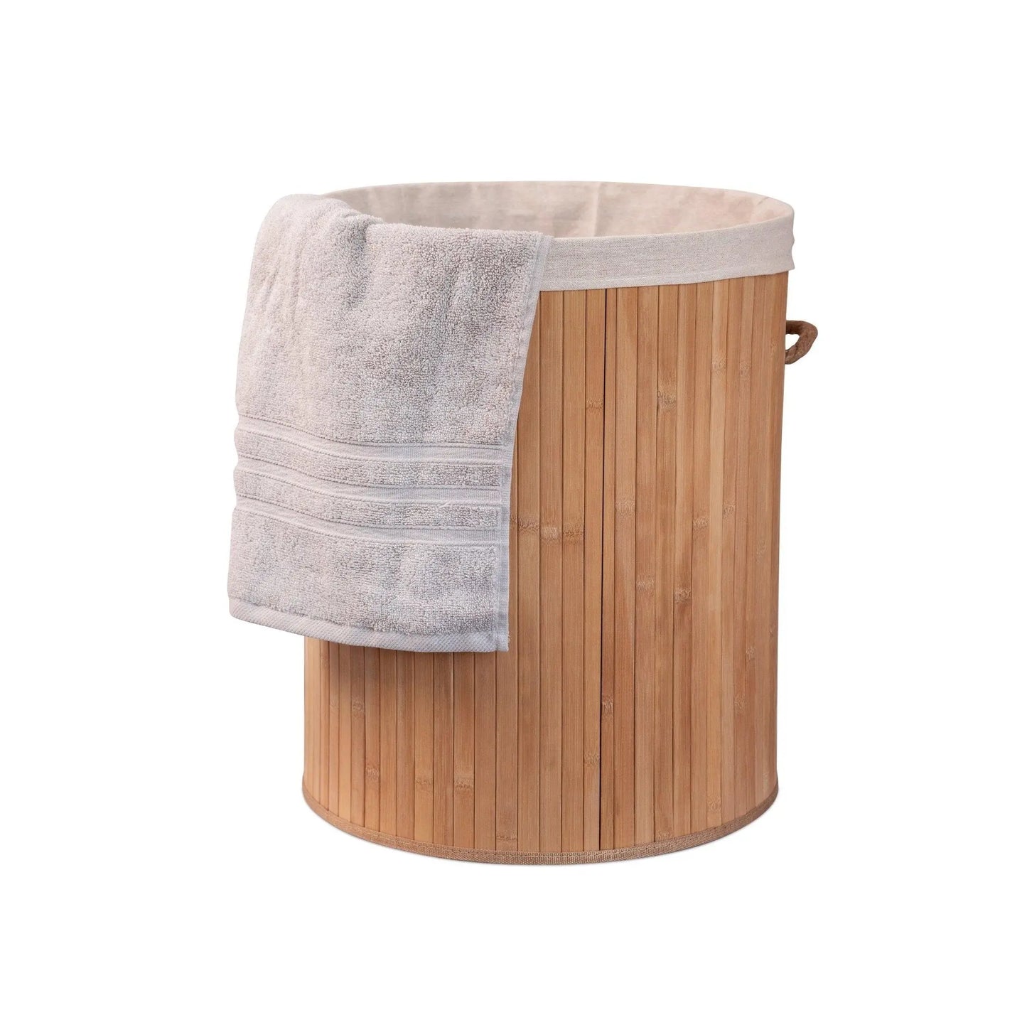 Eco Bath London Bamboo Laundry Basket with Lid and Removable Lining Eco Bath London