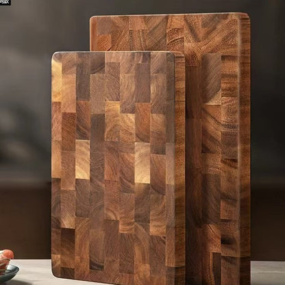 Solid Wood Cutting Board Acacia Mangium Chessboard Grid Cutting Board