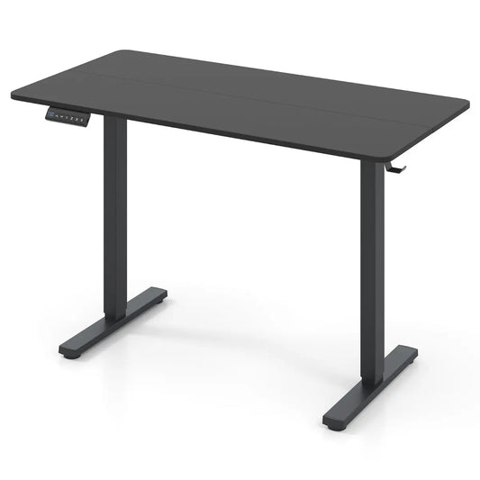 120 x 60 CM Electric Standing Computer Desk with 3 Memory Preset-Black Blue Pirate