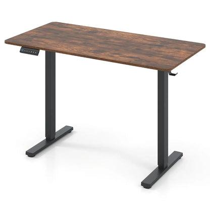 120 x 60 CM Electric Standing Computer Desk with 3 Memory Preset-Black Blue Pirate