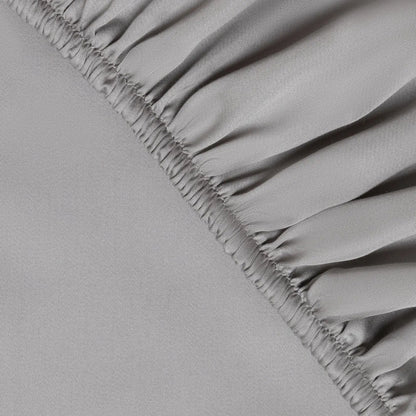 Fitted Sheet in Grey (Eucalyptus Silk) Ethical Bedding™