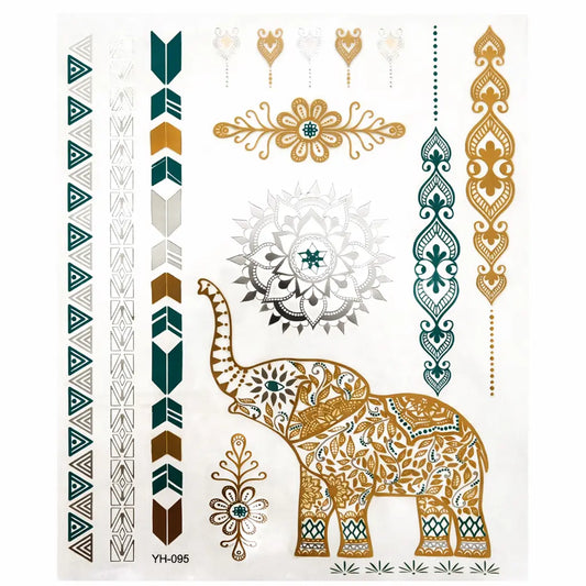 Zazen Metallic Tattoos WonkiWear