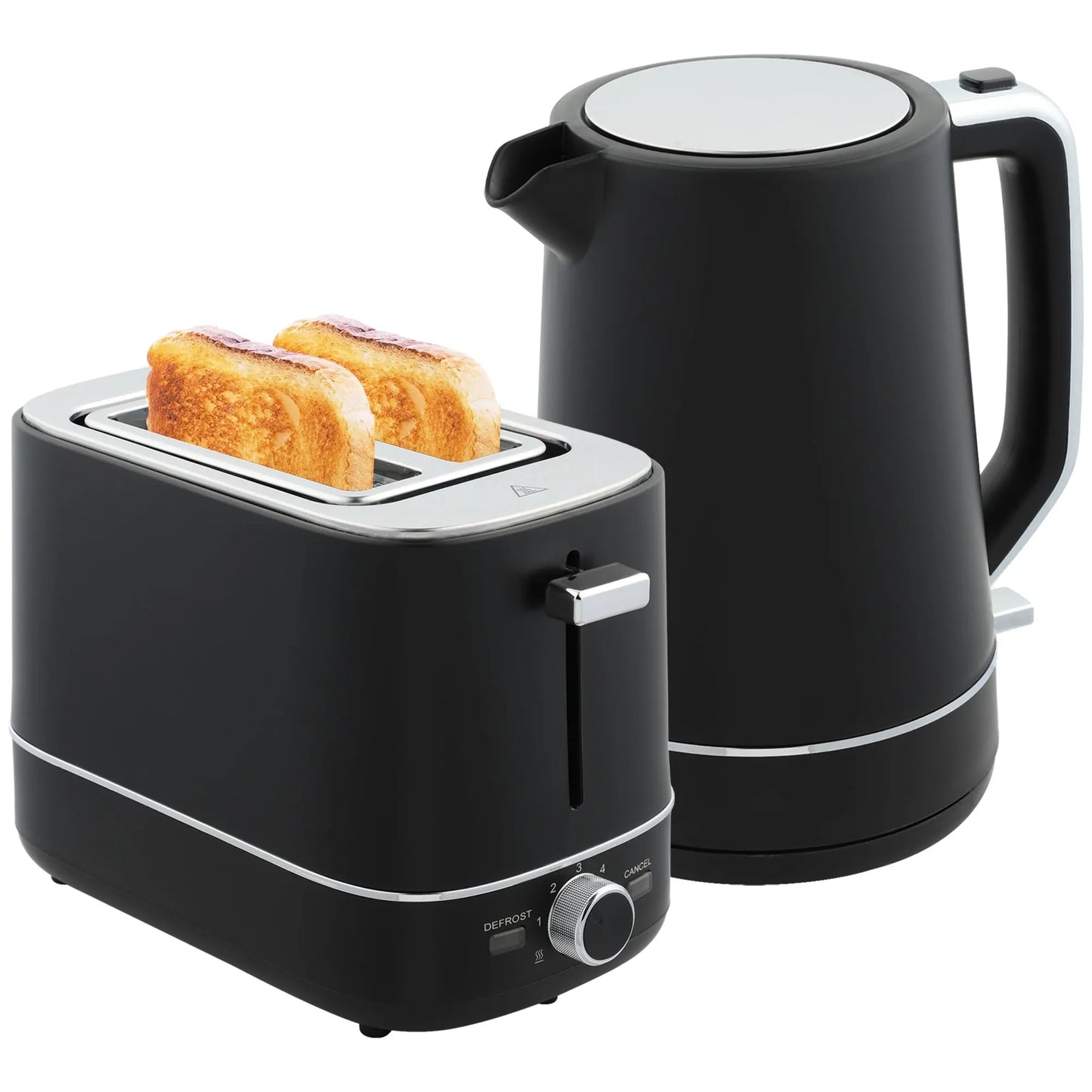 HOMCOM 1.7L 3000W Fast Boil Electric Kettle and 2 Slice Toaster Set InStock