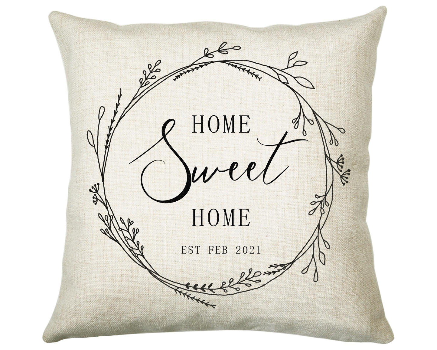 Personalised New Home Décor Cushion House Gift Design For First Home Buyers Family Home Gift CS227
