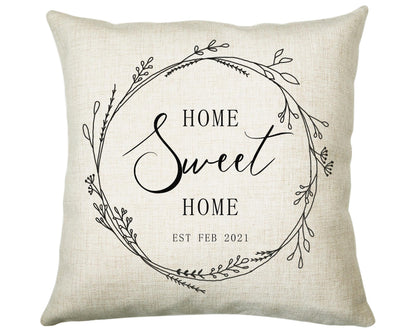 Personalised New Home Décor Cushion House Gift Design For First Home Buyers Family Home Gift CS227