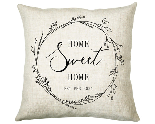 Personalised New Home Décor Cushion House Gift Design For First Home Buyers Family Home Gift CS227