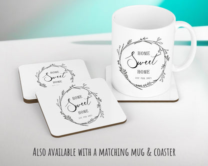 Personalised New Home Décor Cushion House Gift Design For First Home Buyers Family Home Gift CS227