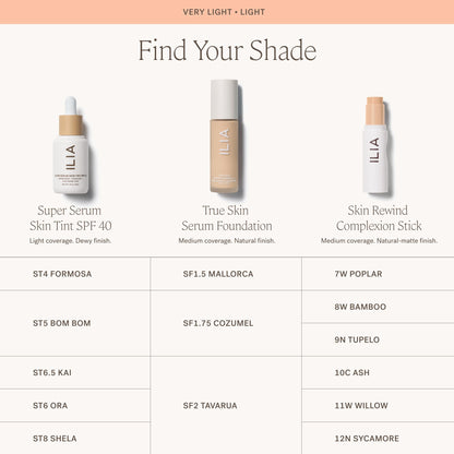 ILIA Skin Rewind Complexion Stick 11W Willow – Foundation + Concealer + Skincare | Vegan & Clean Makeup