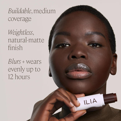 ILIA Skin Rewind Complexion Stick 11W Willow – Foundation + Concealer + Skincare | Vegan & Clean Makeup