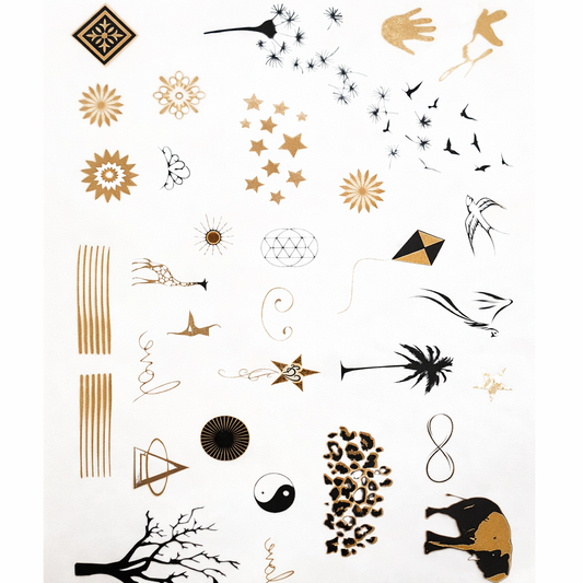 Kundalini Metallic Tattoos