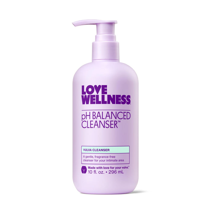 Love Wellness pH Balancing Cleanser | Fragrance-Free Feminine Wash for Sensitive Skin (10 oz)
