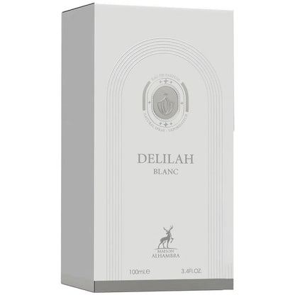 Maison Alhambra Delilah Blanc Eau de Parfum – Citrusy Floral Amber Musk for Women, 3.4 oz / 100 ml