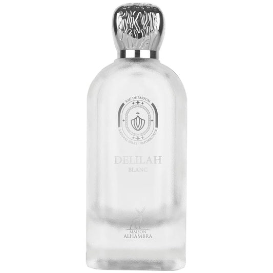 Maison Alhambra Delilah Blanc Eau de Parfum – Citrusy Floral Amber Musk for Women, 3.4 oz / 100 ml