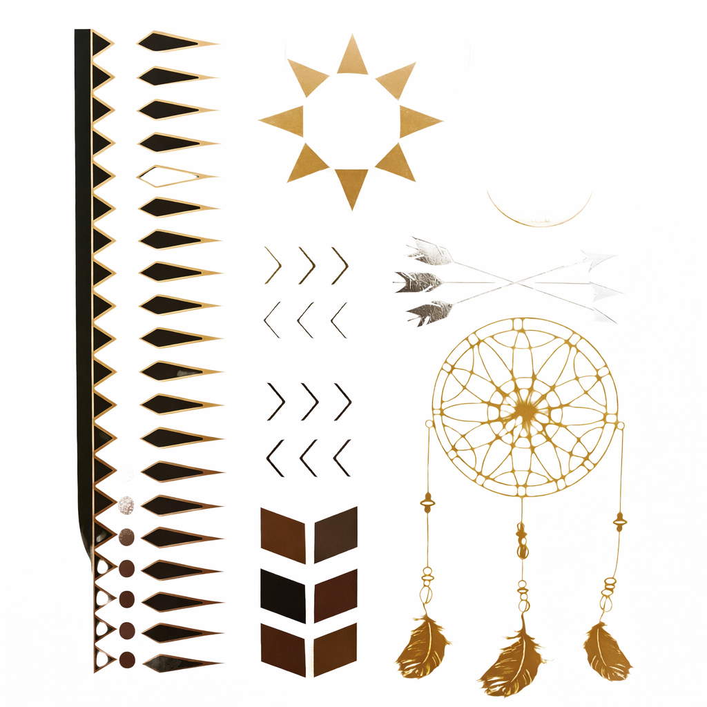 Mantra Metallic Tattoos