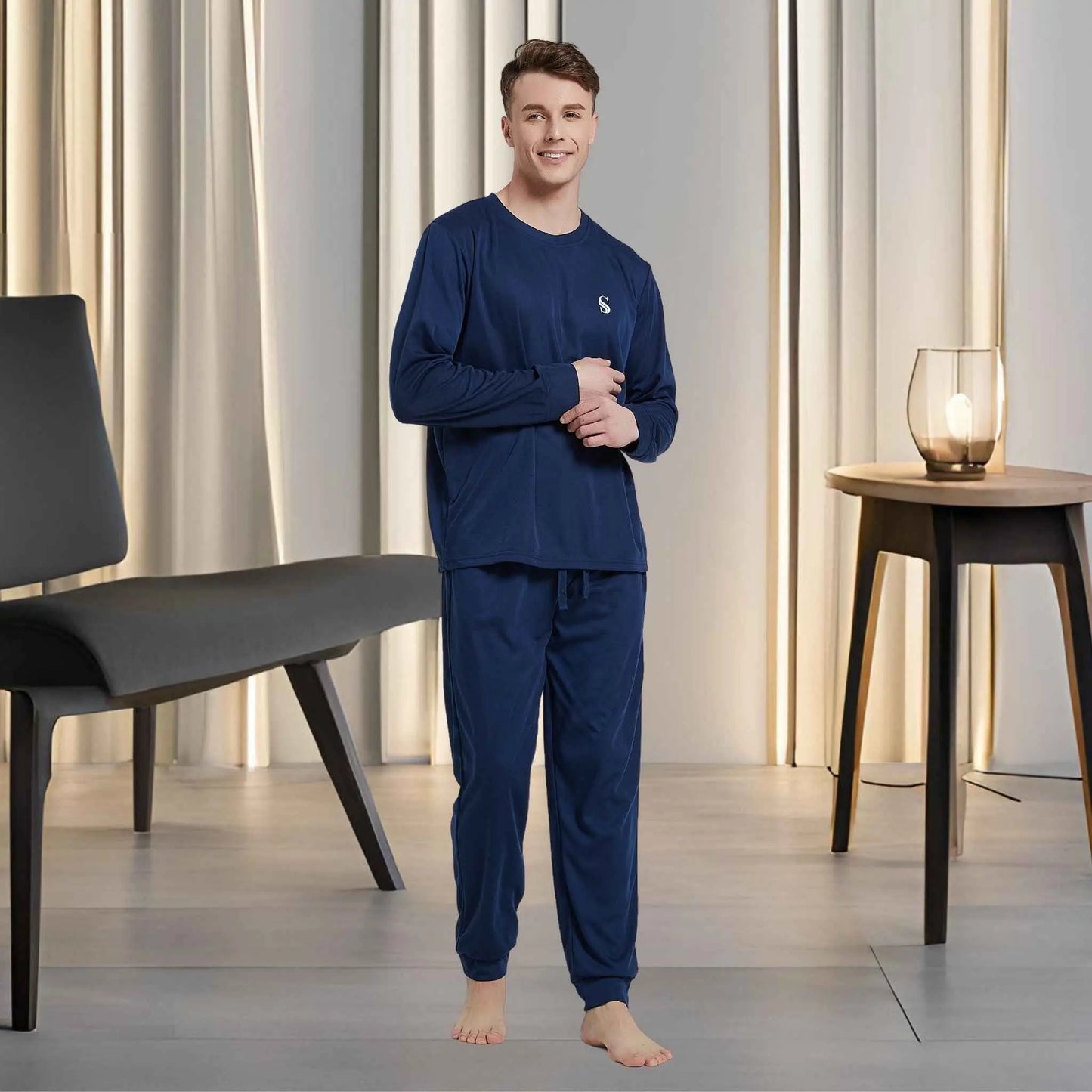 High-Quality Men's Pyjama Set in Soft Brushed Fabric SaneShoppe