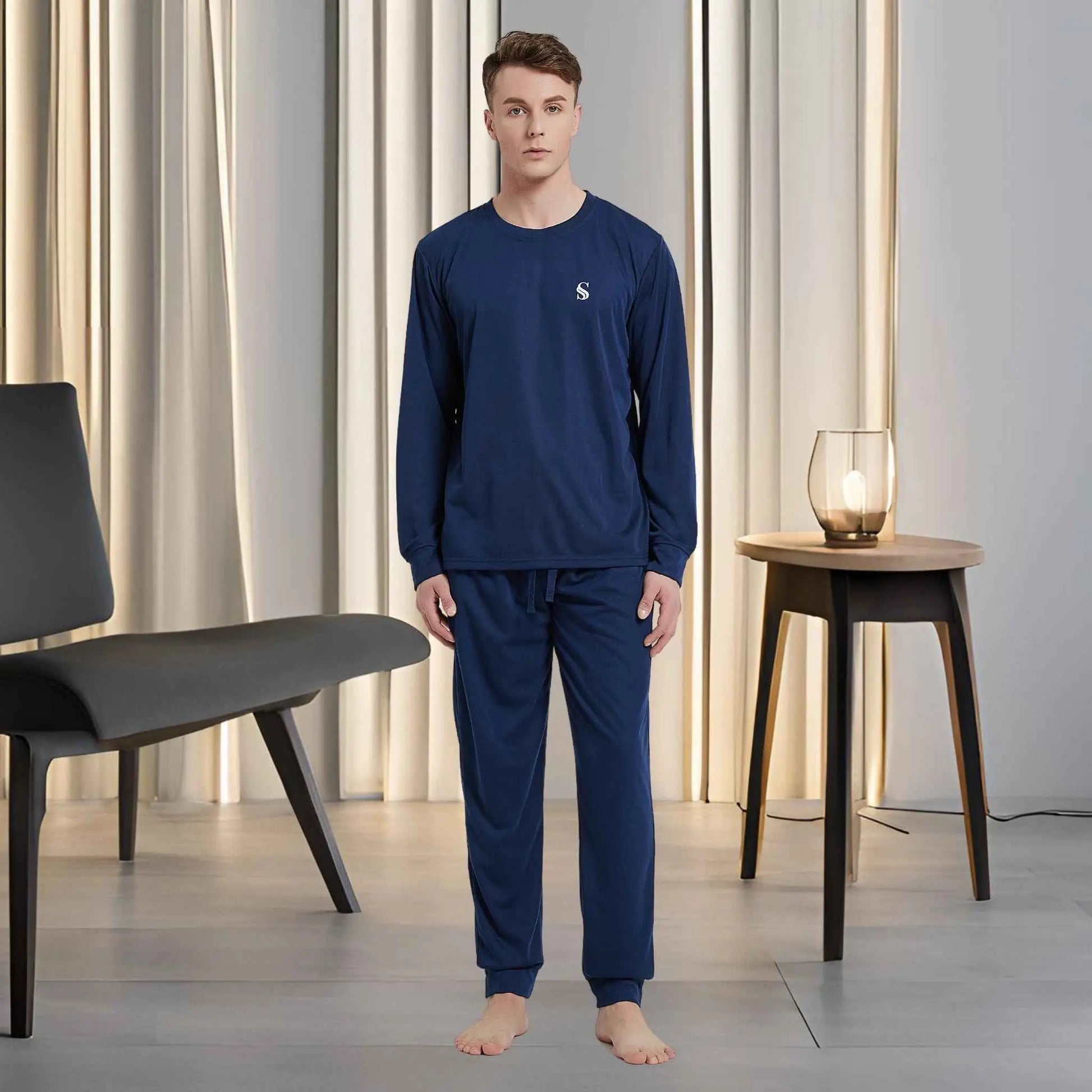 High-Quality Men's Pyjama Set in Soft Brushed Fabric SaneShoppe