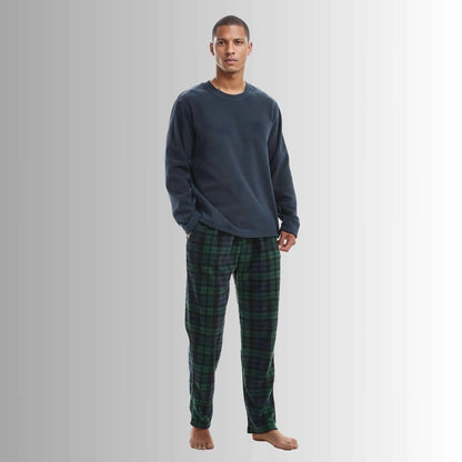 Green Long-Sleeve Fleece Pyjama Sets for Ultimate Comfort and Style SaneShoppe