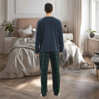 Green Long-Sleeve Fleece Pyjama Sets for Ultimate Comfort and Style SaneShoppe