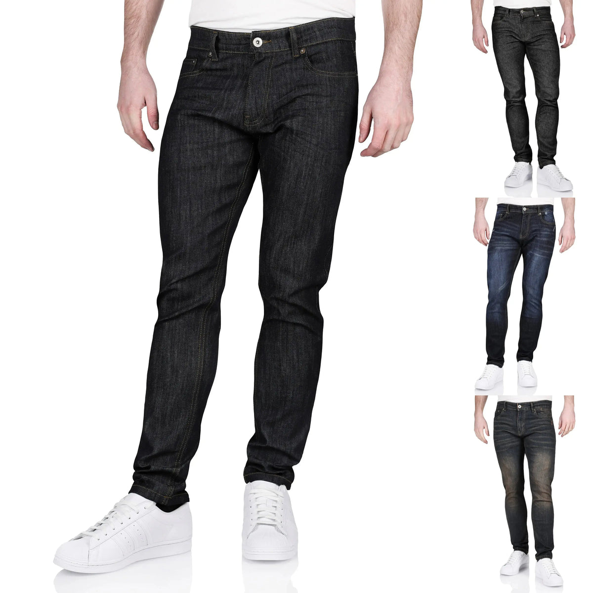 Ditch Plains BKX Stretch Skinny Jeans ButtonFresh.co.uk