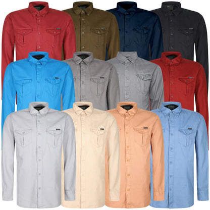 TL London 2 Pocket Long Sleeve Shirt ButtonFresh.co.uk