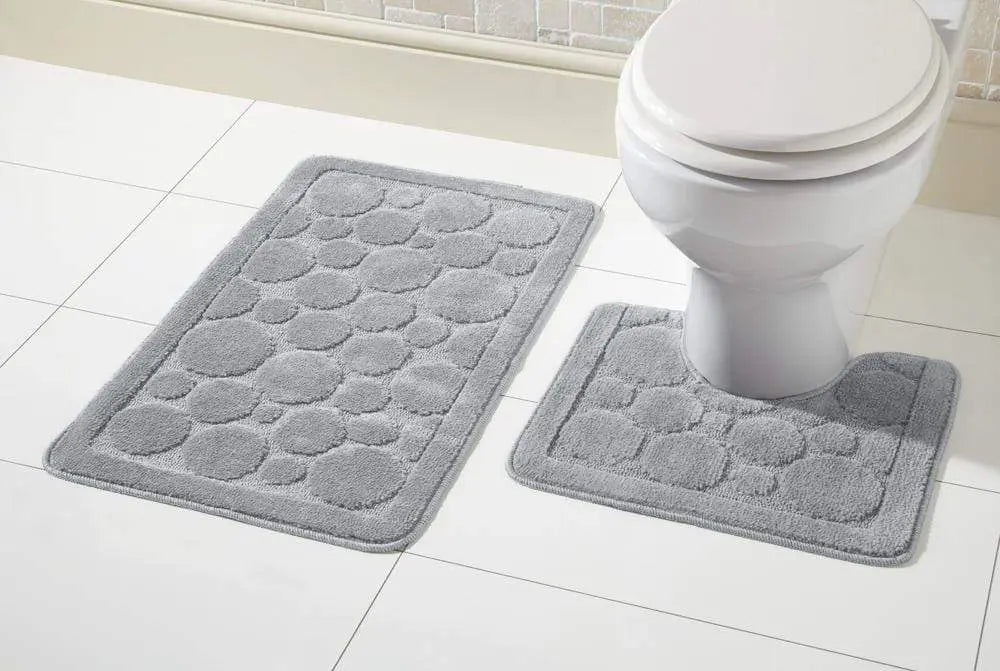 OLIVIA ROCCO Cali Bath Mat And Pedestal Set Ultra Soft Non Slip Highly Absorbent OLIVIA ROCCO
