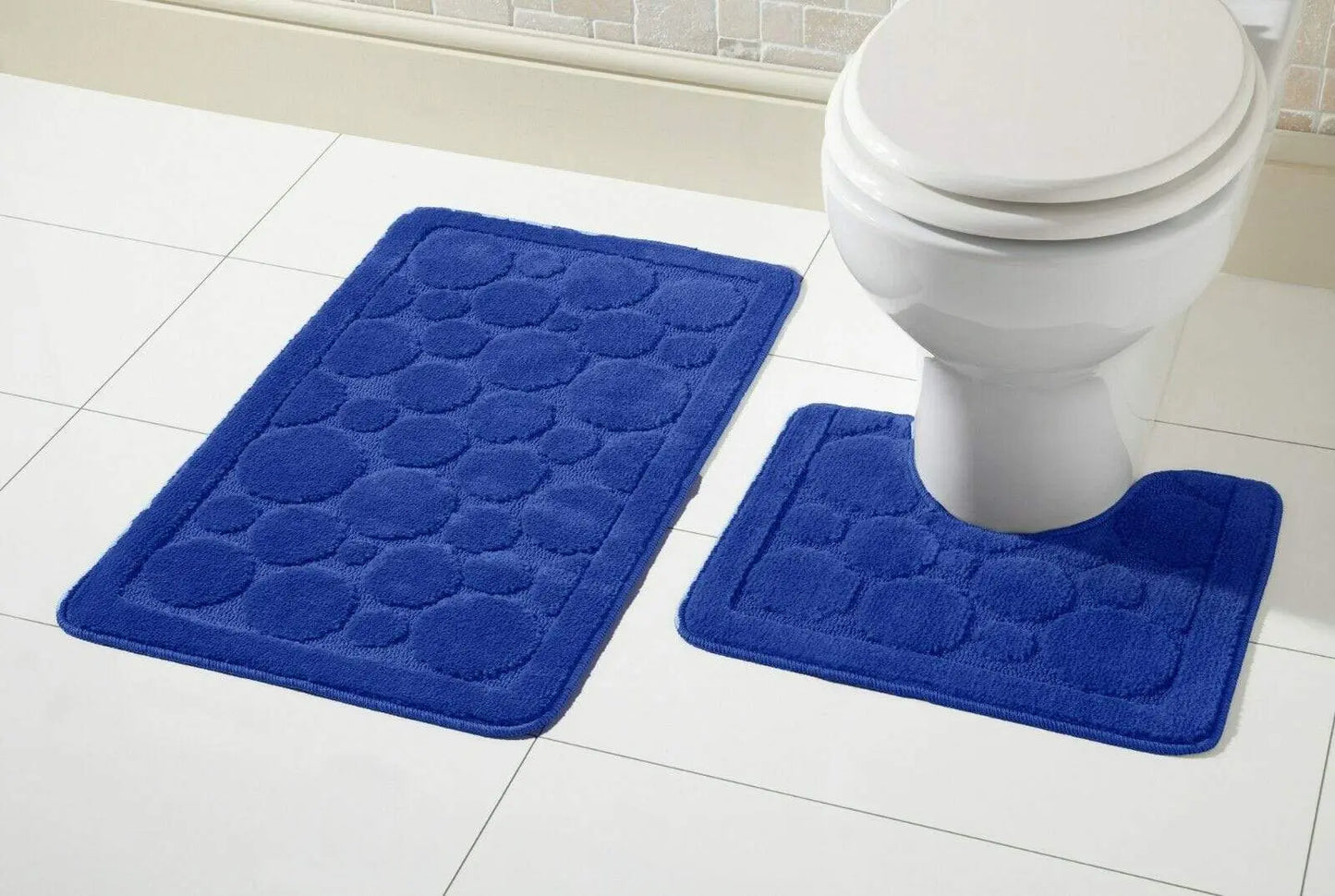 OLIVIA ROCCO Cali Bath Mat And Pedestal Set Ultra Soft Non Slip Highly Absorbent OLIVIA ROCCO